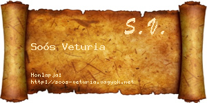 Soós Veturia névjegykártya